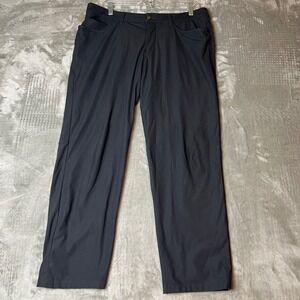 Lululemon ABC Pants Mens Size 34 Charcoal Gray Athletic Travel Comfort Fit